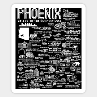 Phoenix Map Sticker